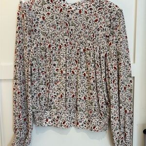 FRAME floral Print silk Women's Top